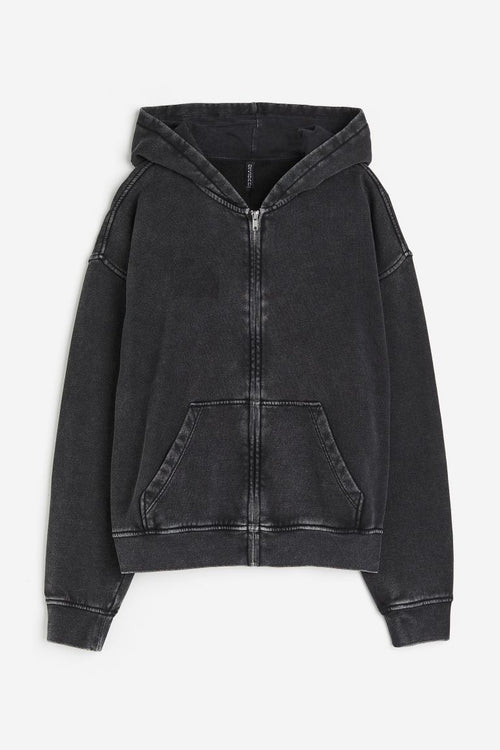 Unisex Faded Zip Hoodie