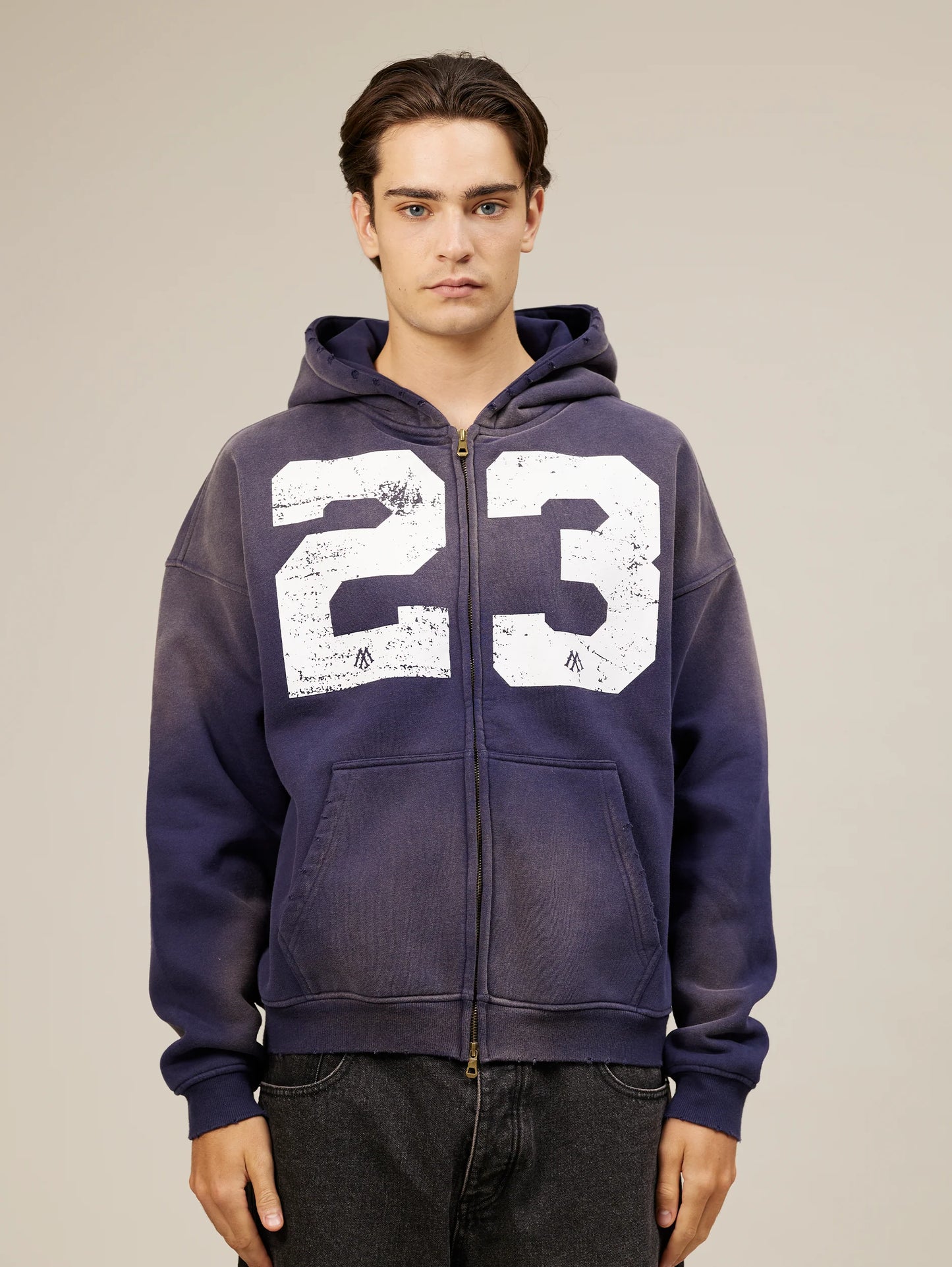 Sunfaded Zip Hoodie "23"